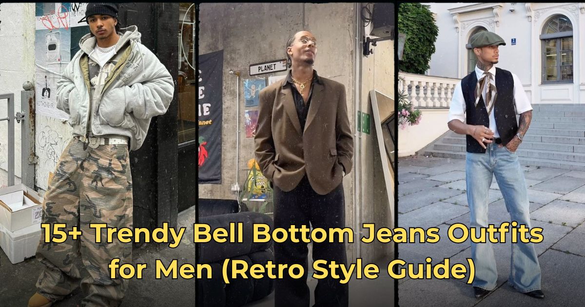 15+ Trendy Bell Bottom Jeans Outfits for Men (Retro Style Guide)